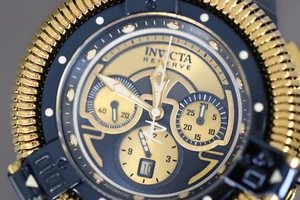 INVICTA King Python Herren 50,0 mm Edelstahl Gold + Dunkelblau Gold + Dunkelblau - Bild 1 von 5