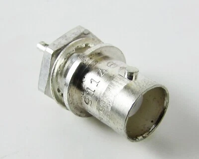 ITT Cannon - UG1094/U - BNC Female Straight Jack, Solder Cup Bulkhead Connector - Image 1 of 4