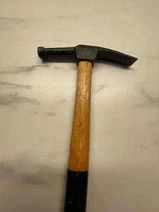 Martillo de tachuela pequeño vintage 7 3/8 mango de madera negro - Imagen 1 de 11