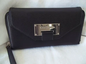 Kenneth Cole Reaction Damen Reißverschluss Geldbörse schwarz 8,5” lang 5” hoch - Bild 1 von 9