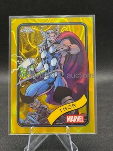 2025 TOPPS MARVEL CHROME - Thor #119 Giallo Lava Rifrattore Avengers - Foto 1 di 2