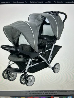 Graco DuoGlider Double Stroller | Lightweight with Glacier  - Image 1 of 4