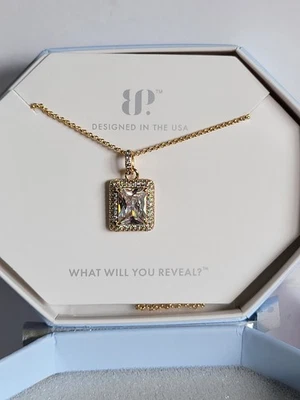 Bomb Party OG, NK91292 "Delighted In Sparkle" Circonita Cúbica Transparente, Chapado en Oro Foto 1 de 4