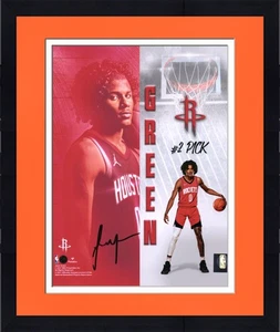 Framed Jalen Green Houston Rockets Autographed 8" x 10" Rookie Photoshoot Photo - Picture 1 of 1