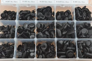 300pcs Clips Rivet Trim Panel Retainer Interior Fastener Body Screws Push Type - Picture 1 of 3
