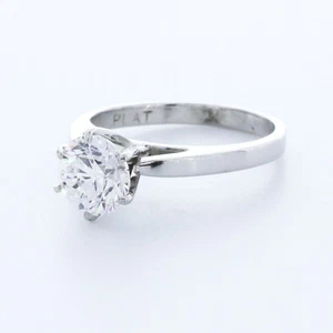 1 1/2ct E SI2 Round Earth Mined Certified Diamond 14k  Solitaire Engagement Ring - Picture 1 of 2