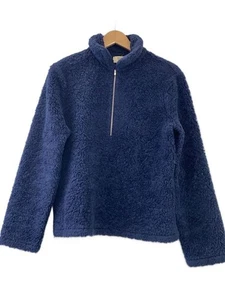 MARYAM NASSIR ZADEH Other Fleece Jacket 4 Acrylic NVY Plain Gxm-79190-b Used - Picture 1 of 5