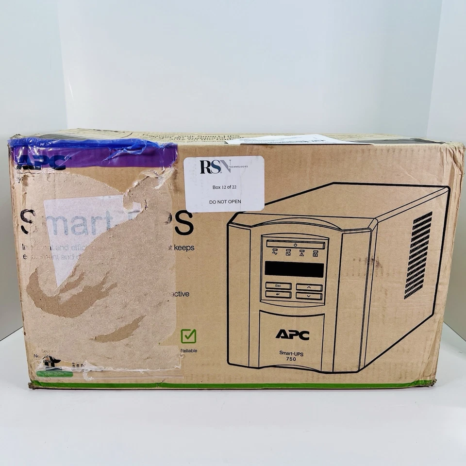 APC SMART SMT750C UPS with SmartConnect Remote Monitoring Pure Sine Wave Backup - Image 1 of 4