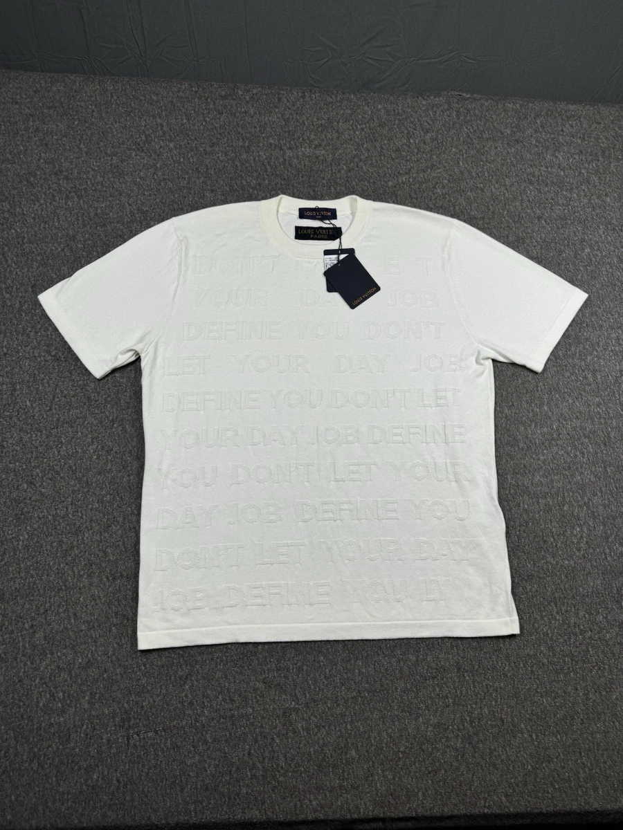 LOUIS VUITTON ホワイト Tシャツ　サイズS メンズ LOUIS VUITTON ホワイト Tシャツ サイズS メンズ 天白】ルイヴィトン T