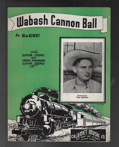 Partituras de colección rex griffin 1939 wabash cannonball Wm Kindt Western - Imagen 1 de 1