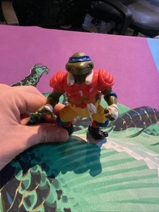 TMNT 1991 TD Tossin Leo Teenage Mutant Ninja Turtles Vintage Action Figure - Picture 1 of 2