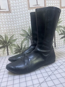 Camper Damenstiefel schwarz Leder mittelhoher Reißverschluss Reißverschluss Bootie gefüttert Größe 41 US 10 - Bild 1 von 24