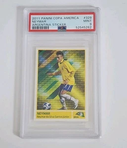 2011 Panini Copa America Argentina Sticker: #329 Neymar PSA 9 MINT - Picture 1 of 2