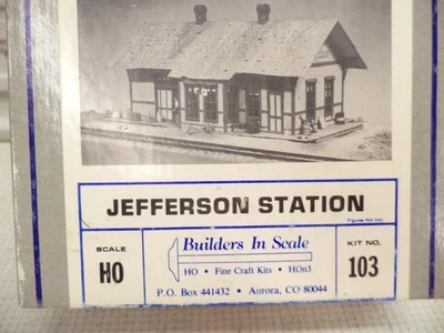 Builders In Scale HO Jefferson Station Building kit, (lot sb) - Image 1 of 3