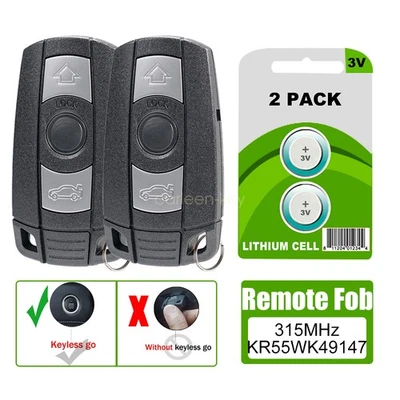 2 For 2007 2008 2009 2010 2011 BMW 335i 330i 328xi Keyless Entry Remote Key Fob - Image 1 of 4