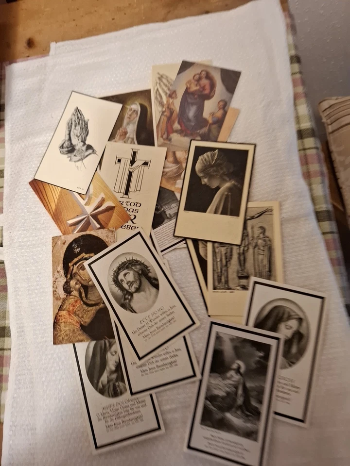 Konvolut alter Totenzettel 50er bis 70er Jahre - Bild 1 von 4