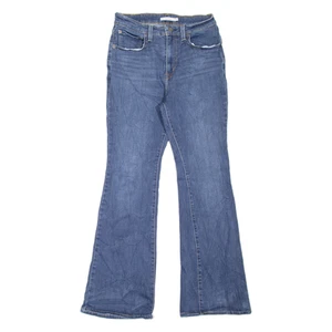 LEVI'S 726 Womens Jeans Blue Regular Flared Stone Wash W27 L30 - Picture 1 of 6