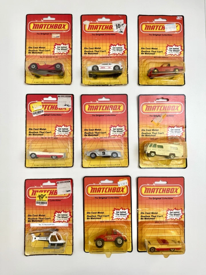 Matchbox 1983 MB42 MB39 MB49 MB54 BMW, NASA, SAND DIGGER MACAU Lot of 9  - Image 1 of 4