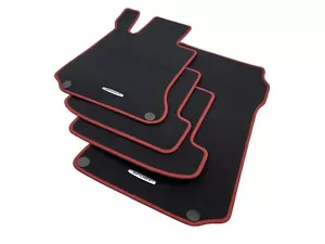 OEM Mercedes Benz Floor Mats Black Sport C-Class C204 Coupe E-Class A C207 - Picture 1 of 11