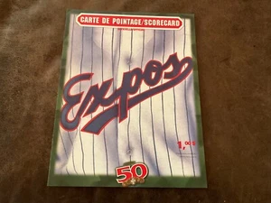 1998 Montreal Expos vs San Diego Padres Program - Picture 1 of 4
