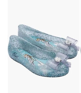 Mini Melissa Sweet Love Disney Princess Flats Size 4 - Picture 1 of 13