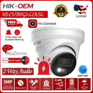 Hikvision Compatible 5MP HS-CUT05G2-LIA/SL Alarm IP Camera Smart Hybrid Light - Picture 1 of 17