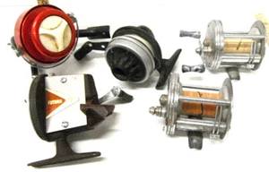 5 piezas vintage de carretes de pesca Futura+Bronson+Mercury 2550 grabado abierto EE. UU. - Imagen 1 de 6