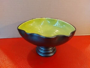 Coupe Forme Libre Céramique Noire et Verte - Imagen 1 de 6