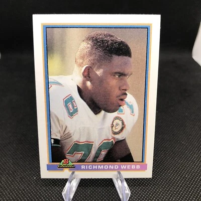 1991 Bowman #296 Richmond Webb - Miami Dolphins - Image 1 of 2