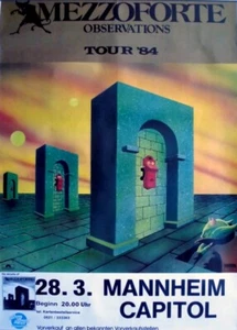 MEZZOFORTE - 1984 - In Concert - Observations Tour - Poster - Mannheim - A - Picture 1 of 1
