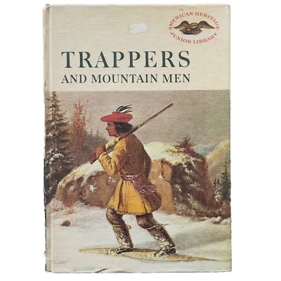 ВИНТАЖНЫЙ Trappers And Mountain Men 1961 Твердый переплет 1-ое издание Golden Press Youth - Изображение 1 из 4