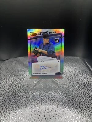 bryan abreu rookie auto 2020 donruss signatures series foil - Image 1 of 2
