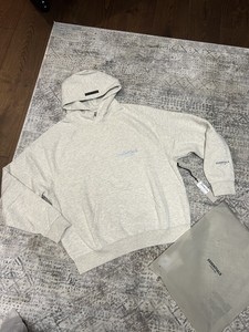 essentials knit moletom com capuz oatmeal
