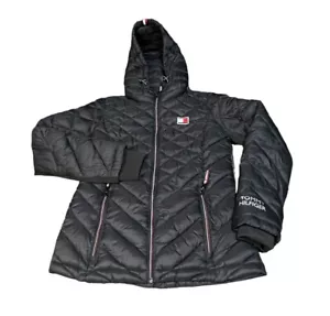 Tommy Hilfiger Giubbotto donna imbottito confezionabile nero taglia X-Small - Foto 1 di 6