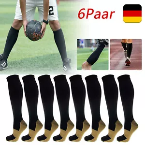 6 Paar Kompressionsstrümpfe Kompressionssocken Thrombosestrümpfe Damen Herren DE - Bild 1 von 11