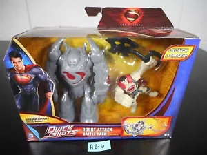 Superman QUICK SHOTS ROBOT ATAQUE BATALLA PACK con Figuras DC Comics - TOTALMENTE NUEVO - Imagen 1 de 5