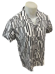 Men ENVY SHORT SLEEVE Button Down Dress Shirt WHITE BLACK FASHION TOP STYLISH 18 - Picture 1 of 5