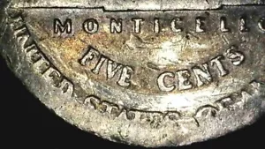 2006 JEFFERSON NICKEL WITH BLANK PLANCHET ON OBVERSE AND STRIKE ERROR ON REVERSE - Picture 1 of 6