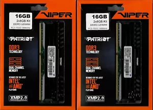 4 x 8GB (32GB) Viper DDR Desktop Memory PC3-15000 1866MHz New Opened Box Unused - Picture 1 of 1