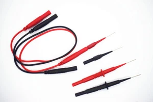 Aidetek 3pcs test leads set 0.7mm and 1mm soft,hard needle tip 4 tiny part 20180 - Foto 1 di 6