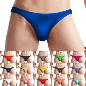 Sexy Uomo Mini Slip Pacco Intimo Tanga Boxer Mutande Bikini #X2 - Picture 1 of 130