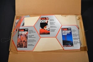 RARE ORIGINAL 1979 TWA Airline Travel Agency Advertising Display NOS Airplane - Picture 1 of 7