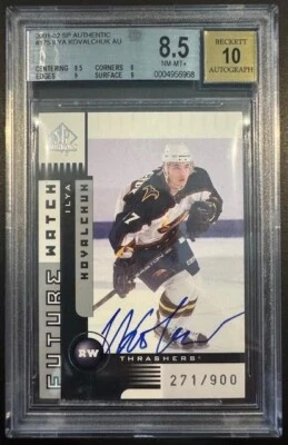 2001-02 SP Authentic Future Watch /900 Ilya Kovalchuk #175 BGS 8.5/10 Rookie RC - Image 1 of 2