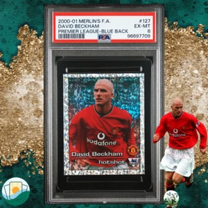 Merlin’s FA Premier League 2001 | PSA 6 David Beckham | #127 | Blue Back - Picture 1 of 1
