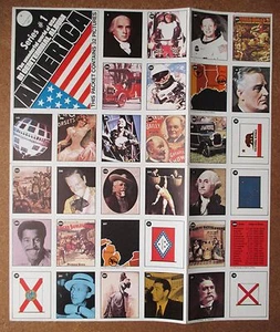 1976 Sargent Stamps Series 1 Uncut Sheet 32 Joe DiMaggio Neil Armstrong FDR etc - Picture 1 of 5
