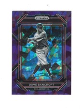 2023 Panini Prizm Dave Bancroft Purple Cracked Ice Hot Box #223 - Phillies