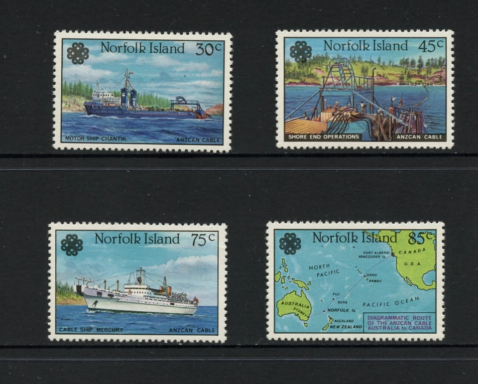 F936 Isla Norfolk 1983 barcos mapas 4v.       MNH Foto 1 de 1
