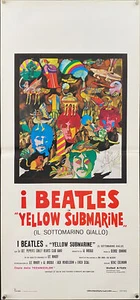 Yellow Submarine (1969R) Original Italian locandina movie poster - Picture 1 of 3