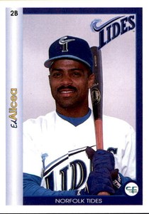 1995 Norfolk Tides Team Issue #5 Ed Alicea Santurce Puerto Rico PR Baseball Card