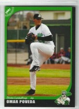 2007 Clinton LumberKings (Class A-Texas Rangers) Omar Poveda
